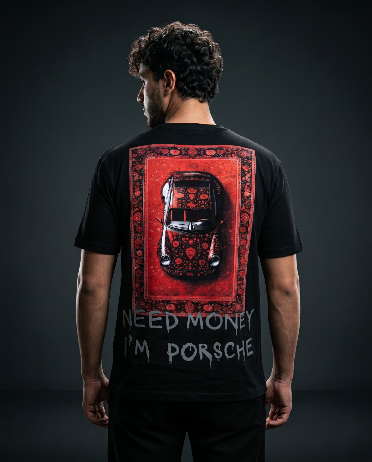 T shirt money life blanc